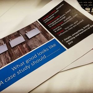 Powerpoint explaining what a good case study looks like